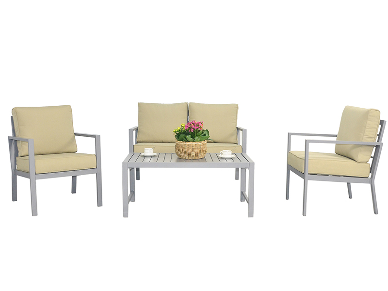 ノックダウンアルミソファ、KDアウトドアファニチャー、ガーデンファニチャー