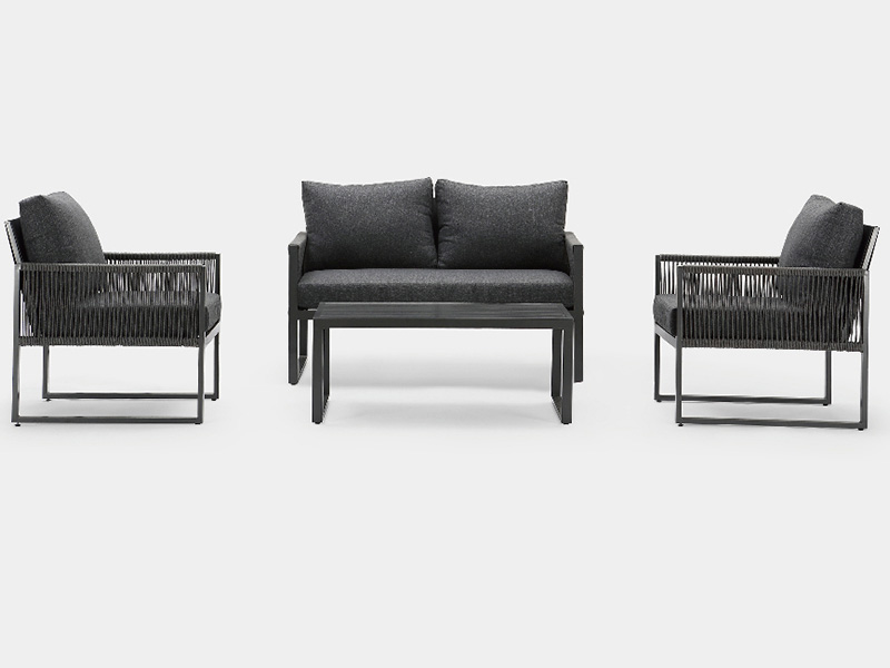 ロープ会話セットベストセラー KD ガーデン家具セットパティオ家具屋外 YQC-2716