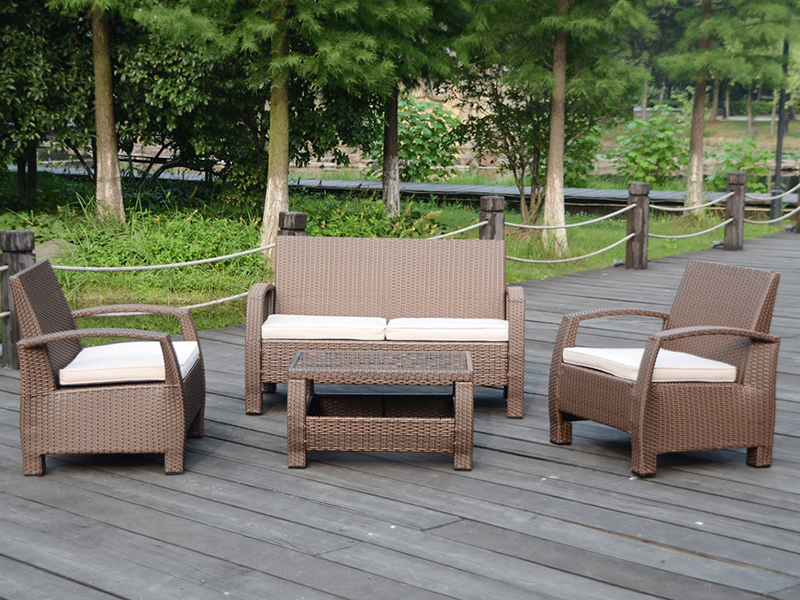 Rattan Sofaセット、KDデザイン、アルミニウムフレームYQR-458