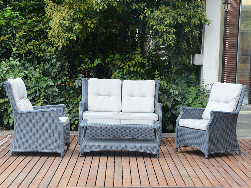 4PCS Rattan Sofaセット、欧州市場Rattan家具YQR-496